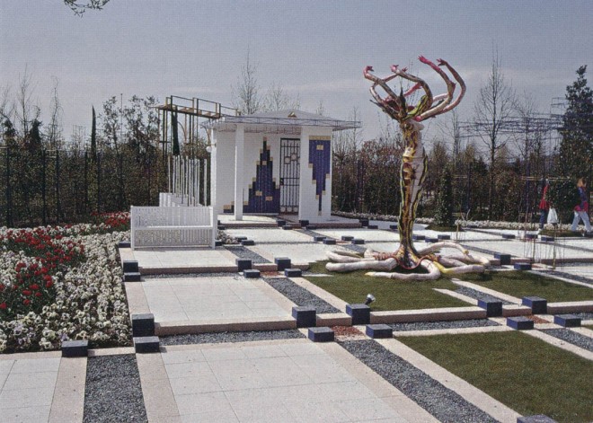 An original garden design at Floriade 1992. Our tour to Holland and Floriade 2002 helps support the publication of Pacific Horticulture. Photograph by RGT