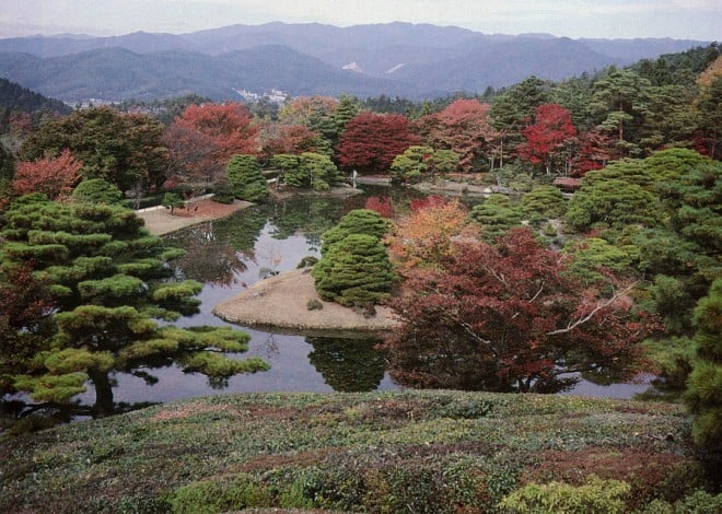 View over northern Kyoto. Shukagu-in Imperial Villa, Kyoto