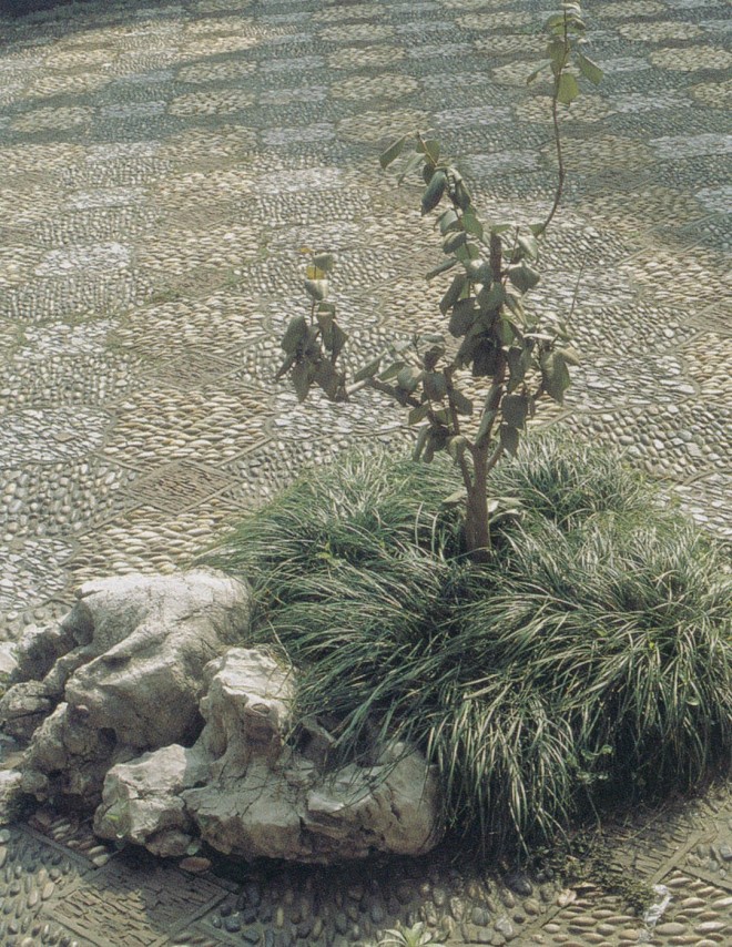 Mosaic pavements of small, hand-placed pebbles demonstrate the craftsmanship and attention to detail so characteristic of the classical Chinese garden