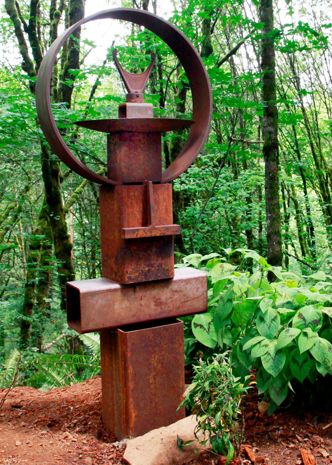 Art or Not, metal piece by Meredith Hilderbrand. Photo: Sharon Andrews