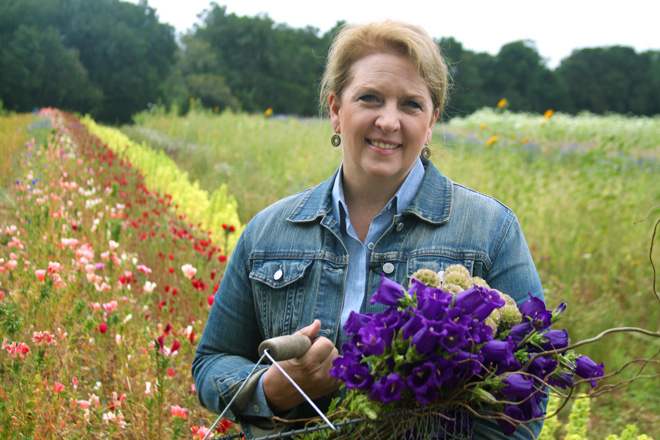 American grown cut flower advocate Debra Prinzing. Photo: courtesy of Garden Tribe.