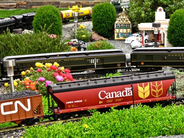 The Wenn railroad garden in Vancouver, BC. Photo: Nancy Norris