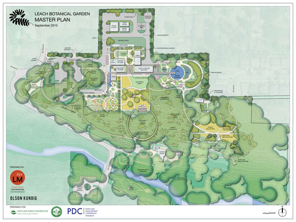 A new master plan for Leach Botanical Garden, created by Land Morphology, was approved in November 2015